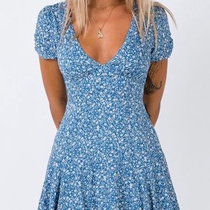 Blue midi sundress